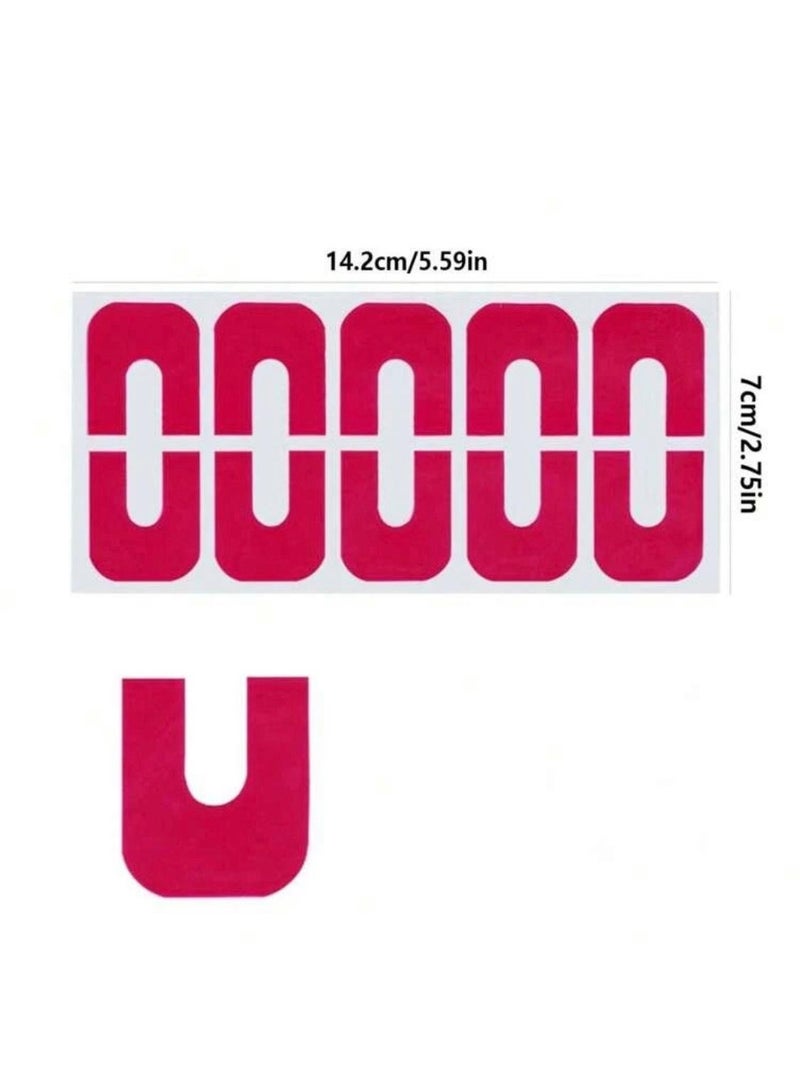 50 Pieces Pink U-Shaped Nail Polish Protectors - Odorless Rubber Nail Shields for Mess-Free Manicures, Painting & Printing - Flexible Cuticle Caps for Nail Art, Crafts & Professional Applications - Image 5